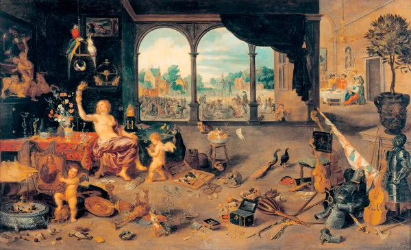 J.Brueghel d.Ae., Vanitas-Allegorie - J.Brueghel th.E. /Vanitas Allegory/ C17 -